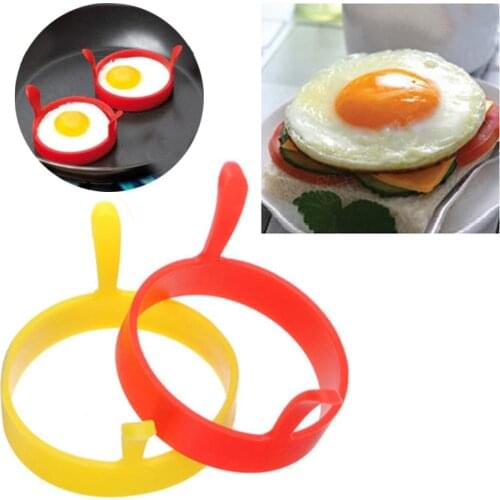 New Silicone Fried Egg Pancake Ring Omelette Fried Egg Round Shaper Eggs Mould for Cooking Breakfast Kitchen Tools @X
