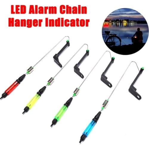 New Fishing Swinger LED Alarm Chain Hanger Shaking Fishing Bite Indicator Alert Bite Sensor Tools