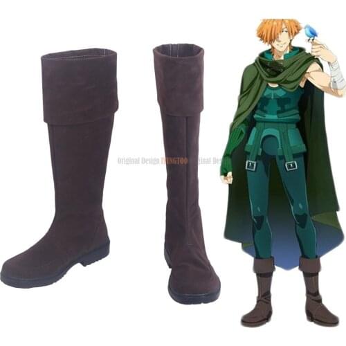 FGO Robin Hood Shoes Cosplay Fate/EXTRA Robin Hood Cosplay Boots Brown Shoes Custom Made Any Size
