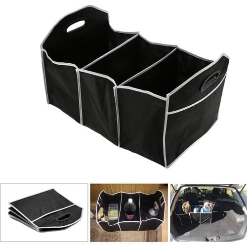 Car Multi-Pocket Trunk Organizer Large Capacity Folding Storage Bag Trunk Stowing and Tidying Trunk Organizer Car Accessories