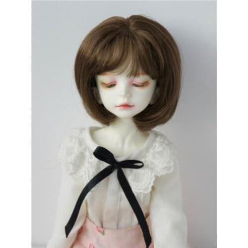 JD286 1/4 1/3 MSD synthetic mohair doll wigs Lovely short Bobo Cut Air bangs BJD wig 7-8inch 9-100inch head size wig