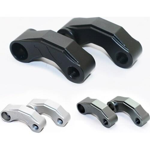 Pair Motorcycle Mirror Extender Risers Universal Handlebar Mount Rearview Mirror Spacers Adapter M10