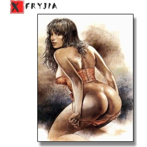 Full Square Diamond Painting Abstract art, sexy woman Mosaic Needlework Picture Rhinestones Diamond Embroidery Sale Home Decor