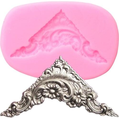 Sugarcraft Relief Cupcake Topper Fondant Mold Cake Border Silicone Cake Decorating Tools DIY Candy Polymer Clay Chocolate Molds