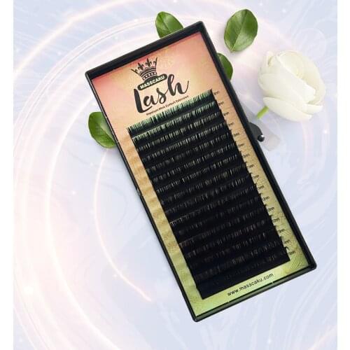 MASSCAKU Matte soft individual eyelashes all size high quality classic eyelash extension lashes extension for professionals