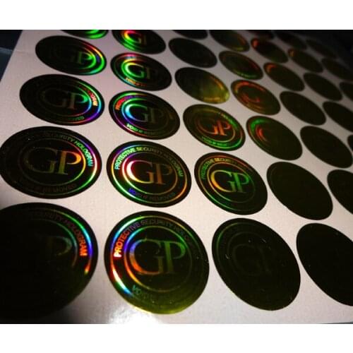 Self adhesive certificatesecurity hologram printer labels sticker . Free design ! void if removed