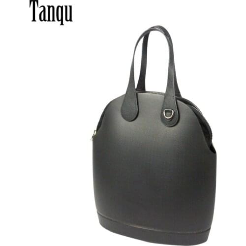 Tanqu New Obag 50 Body with Canvas Inner Pocket Flat Short 51cm Leather Handles Women ladies Handbag Tote Shoulder O 50' Bag