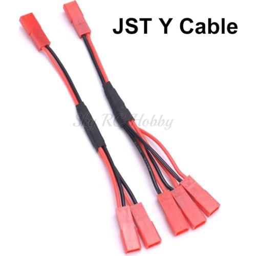 TRX4 ESC Battery JST Male Connector Y Cable for 1/10 RC Crawler Car Traxxas TRX-4 82046-4