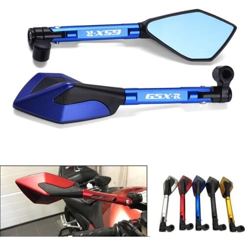 Universal Motorcycle Rearview Mirror CNC Aluminum View Side Mirrors For Suzuki GSR 600 750 GSX S750 R 600 750 SFV SV 650 TL1000S