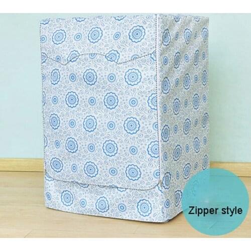 SRYSJS Waterproof Washing Machine Dryer Cover Peony Pattern Drum Washer Universal Home Sunscreen Protective Cover