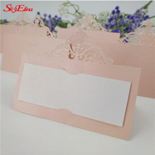 10/50/100pcs Laser Cut Guest Table Name Seating Card Wedding Party Suppies Anniversary Guest Hollow guest name card 8z873