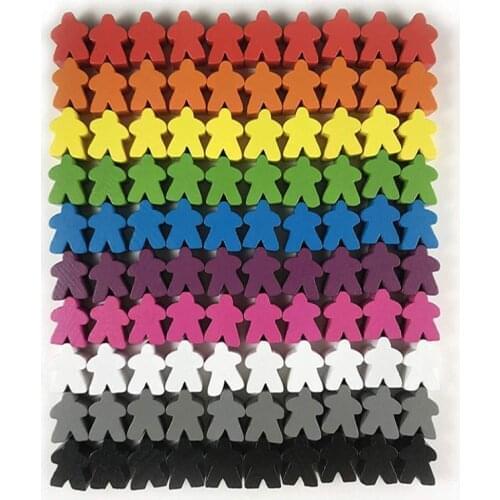 1000 Wooden Meeples 16mm Extra Board Game Bits Pawns Pieces Bulk Replacement Tabletop Gaming components and Upgrade Accessories
