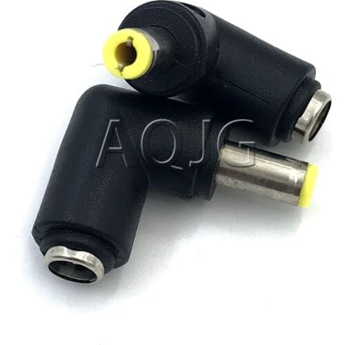 2pcs/lot DC 5.5*2.1 Female/5.5*2.5mm Male/4.0*1.7mm Male DC Power Plug Connector Angle 90 Degree L Shaped Dc Power Connector