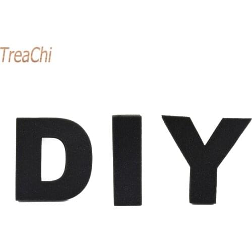 20cm Large Foam Letter Words Wall Sticker Black Sponge A-Z 26 Word Art Craft Alphabet Name Letter Combine