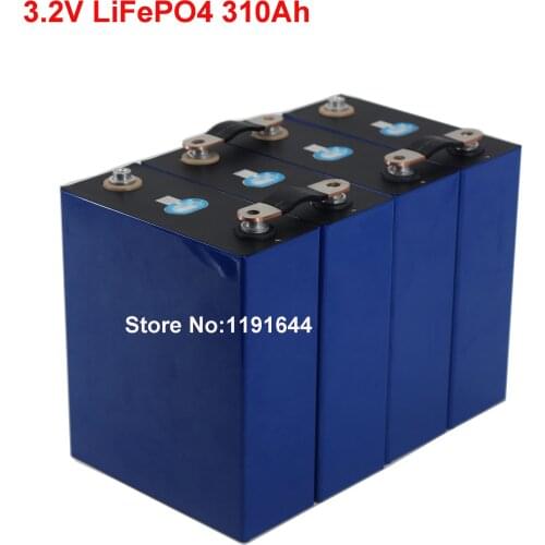 16PCS/LOT Grade A 3.2V 310Ah LiFePO4 Battery Cell For 48V Home Solar Energy Storage System