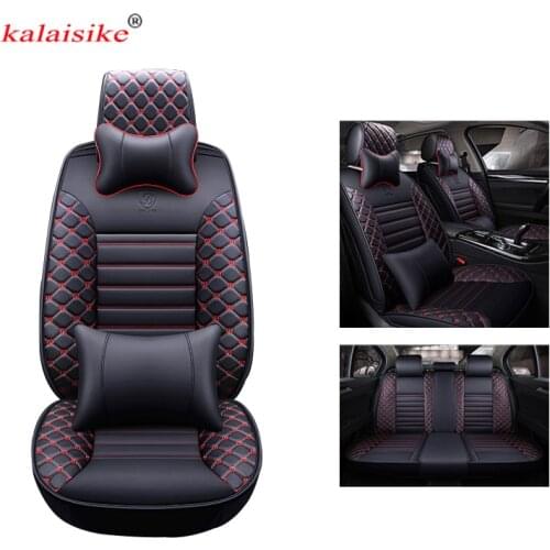 Kalaisike universal leather car seat covers for Suzuki swift grand vitara Kizashi S-CROSS VITARA sx4 Baleno auto styling