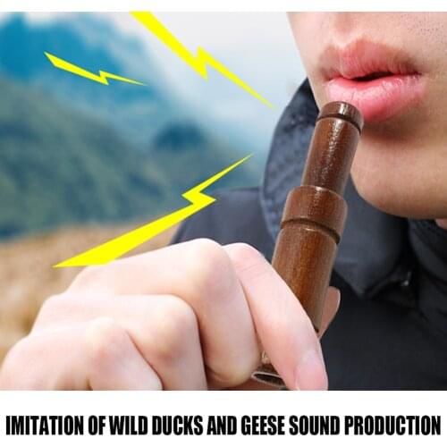 Wooden Whistle Outdoor Hunting Decoy Imitate Mallard Pheasant Duck Call Whistle Travelling Easy Carrying Portable Parts