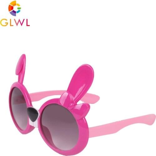 Childrens Sunglasses Pink Sun Glasses Baby Girl Round Rabbit Sunglass Sports Kids Eyeglasses Resin Eye Frames Cartoon Eyewear