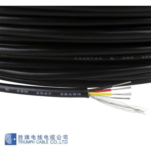 2/5/10M Shielded Wire Signal Cable 28 26 24 AWG Channel Audio 2 3 4 5 6 7 Core Headphone Copper Control Shielding Wire UL2547