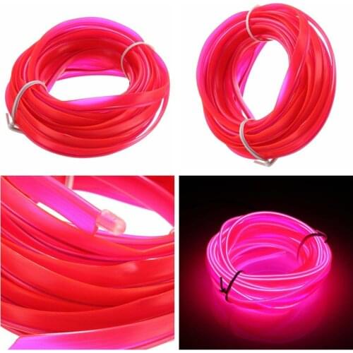 Haoyuehao 1-5 M EL Soft Tube Strips Neon WIre For Home House Car Auto Decoration Bendable Flexible Party Events Deco EL Glow