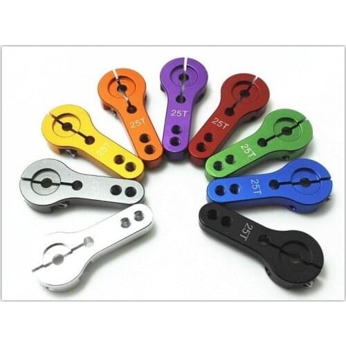 Metal steering gear swing arm 25T metal swing arm Upgrade version Double hole with lock 25T steering arm