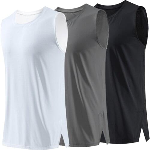 Mens Workout Gym Tank Top Sweat Sleeveless Sports Shirt Nylon Running Vest Bodybuilding Sport Football Singlets Fitness Vest