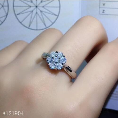 KJJEAXCMY boutique jewelry 925 sterling silver inlay 0.5 carat Mozambique diamond mens ring With certificate925 sterling silver