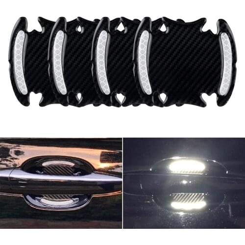 Car Door Cup Handle Paint Scratch Protector Sticker Carbon Fiber Universal Auto Door Handle Scratch Protection Cover Guard Film