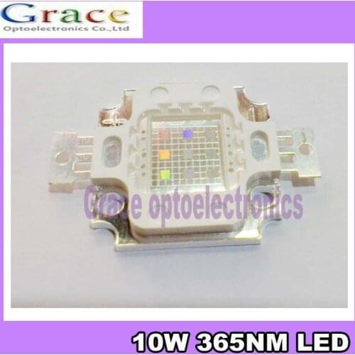 NEW Ultra Violet 10W 365nm UV LED black light lamp 10watt high power led for Glue curing &money detect