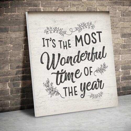 Framed Merry Christmas Posters Wonderful Year Canvas Paintings Wall Art Canvas Prints Pictures Kids Room Home Decor Inner Frame