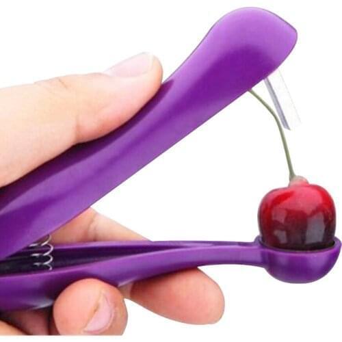 Plastic Manual Cherry Olive Pitter Corer Stone Seed Squeeze Fruit Core Remover Fruit Vegetable Kitchen Tool Denoyauteur Cerise
