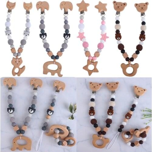 Baby Stroller Hanging Pendant Pacifier Clip Chain Infants Mobile Rattle Bed Bell XXFE