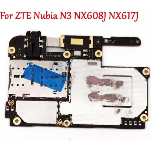 Tested Full Work Unlock Motherboard For ZTE Nubia N3 NX608J NX617J Logic Circuit Electronic Panel FPC