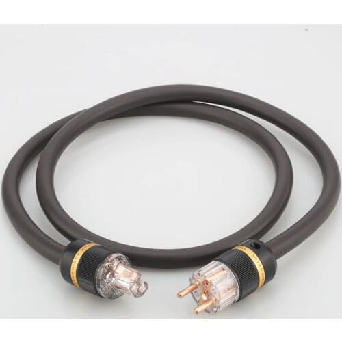 Hi-End Viborg EU Schuko power cable VP1606 OFC RISR 6MM square AC Power cords Cable Audio Grade 16MM Pure Copper Schuko Plug