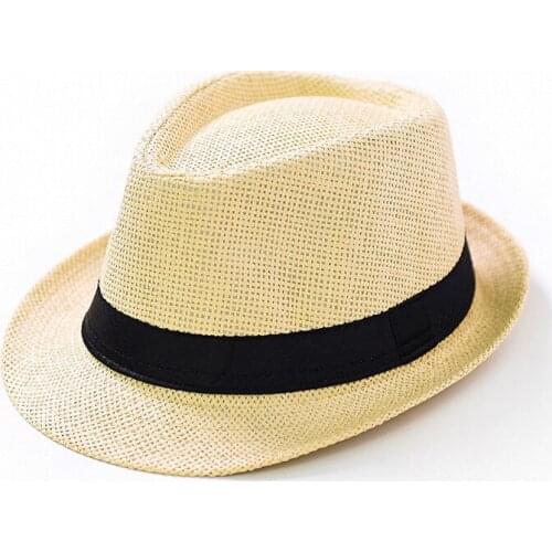 2020 Fashion outdoor hat Unisex Beach Sun Straw Hat Band Sunhat Belt visor hat top hat outdoor hat Adjustable Straw Mens hat