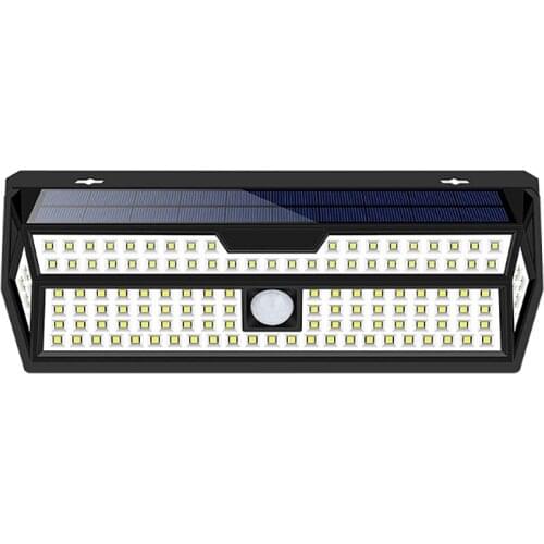 132LED Solar Garden Light 1810LM PIR Motion Sensor Lamp Outdoor Emergency Security Light IP65 Waterproof Solar Wall Lamp