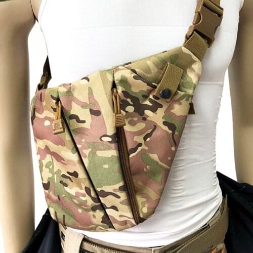 Multifunctional Tactical Gun Storage Bag Holster Nylon Army Military Airsoft Shoulder Bag Anti-theft Hunting Concealed Chest Bag