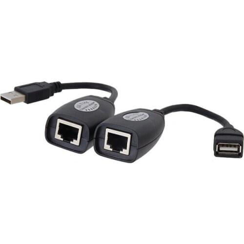 USB Keyboard Mouse Over RJ45 CAT5E CAT6 Cable Extension Extender Cable Adapter