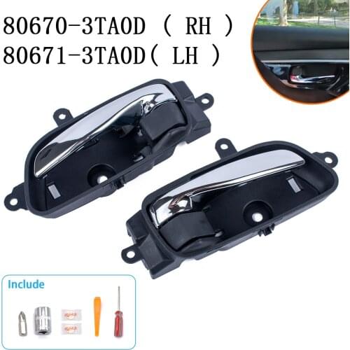 Teana Nissan Pathfinder Inner Door Handle Front Door Inner Handle 80670-3TA0D (RH) 80671-3TA0D (LH) With Tool Kit