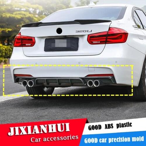 For F30 F35 Body kit spoiler 2012-2017 For BMW 3 series 320i ABS Rear lip rear spoiler front Bumper Diffuser Bumpers Protector