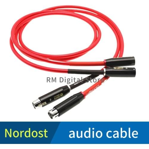 1 pair of nordost hifi XLR audio cable, 3-pin Canon audio cable
