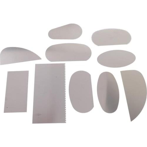 10Pcs Pottery Clay Molding Ceramics Sharp Stainless Steel Cutter Tools Scraper Crafts Kit