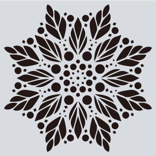15*15 mandala Layering Stencils for Diy scrapbook/photo album Decorative Embossing Painting Drawing stencil,home decor