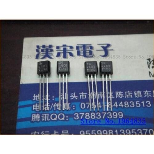 2pcs/lot=a pair 2N4401 2N4403