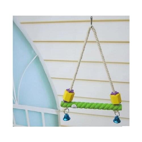 A012 Pet parrot bird toy bird supplies swivel ladder ladder chew toy parrot swing bar ladder elevated station