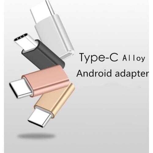 Ready stock type C adapter micro USB Android to type-C phone charger metal shell