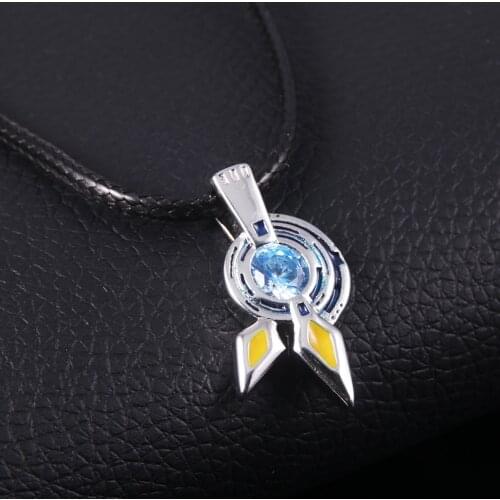 Anime No Game No Life Pendant Necklace Shuvi Dora Cosplay Long Necklaces Rope Chain for Women Men Jewelry Accessories