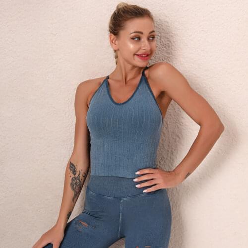 Seamless Sports Tights WomenS Slim Sexy Fitness Vest WomenS Yoga Bra Gym Running Yoga Tops Outdoor Sports Wicking Crop Top