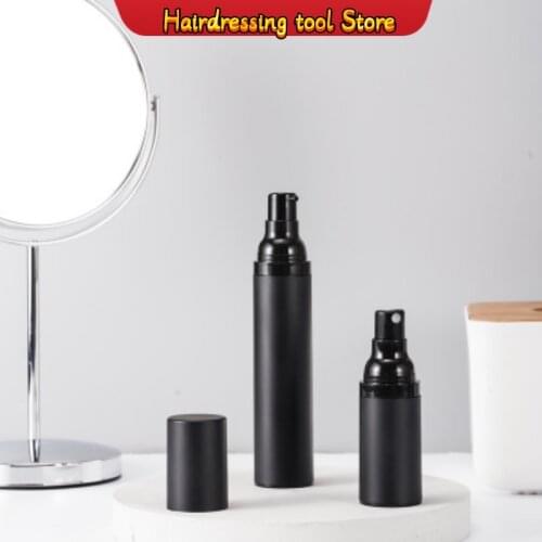 Buy 2 Get 9% Off Emulsion Spray Scrub Vacuum Bottle Empty Spray Bottle Black High-end Press-packing Plastic Size 15ml 30ml 50ml
