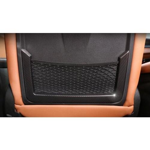 Carbon Fiber Style For Alfa Romeo Giulia 2017 ABS Plastic Seat Back Frame Cover Trim Auto Parts Car Accessories 2pcs